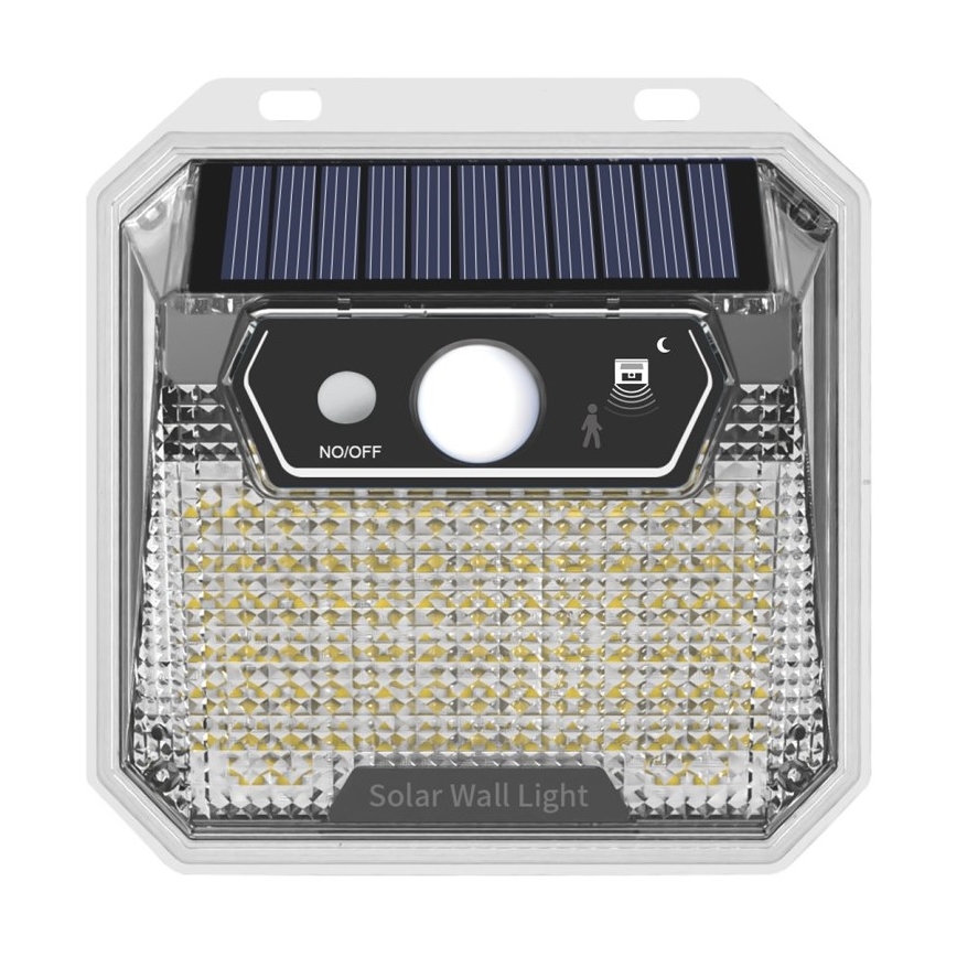 LED Solární nástěnné svítidlo se senzorem LED/3W/5,5V IP65 1200 mAh