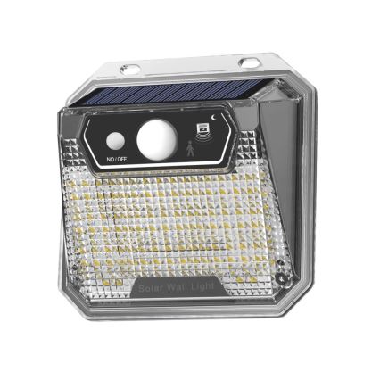 LED Solární nástěnné svítidlo se senzorem LED/3W/5,5V IP65 1200 mAh