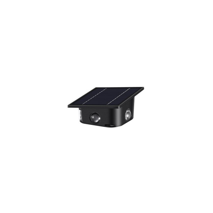 LED Solární nástěnné svítidlo se senzorem LED/2W/5V IP54 1300 mAh