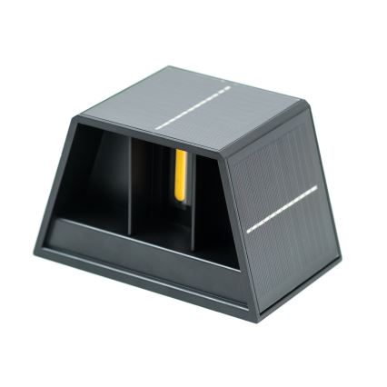 LED Solární nástěnné svítidlo se senzorem LED/2W/5V IP54 1300 mAh