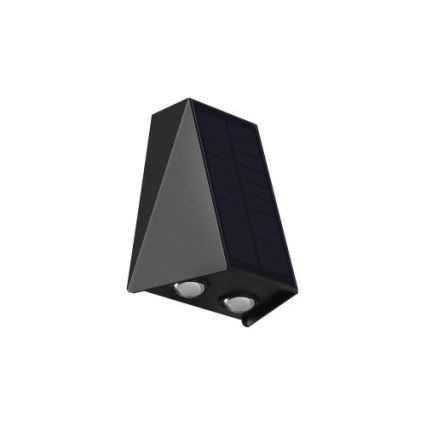 LED Solární nástěnné svítidlo se senzorem LED/2W/5V IP54 1300 mAh