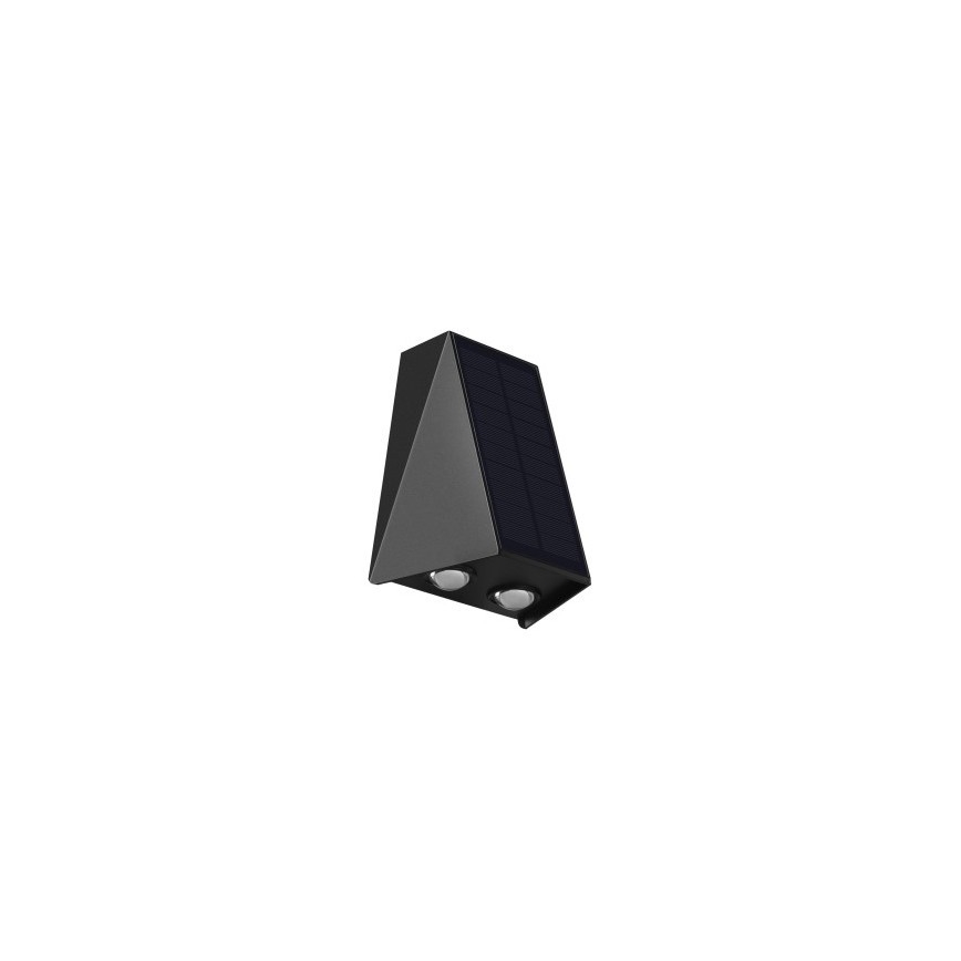 LED Solární nástěnné svítidlo se senzorem LED/2W/5V IP54 1300 mAh