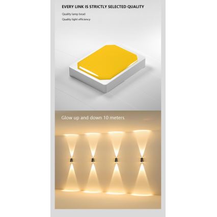 LED Solární nástěnné svítidlo se senzorem LED/2W/5V IP54 1300 mAh