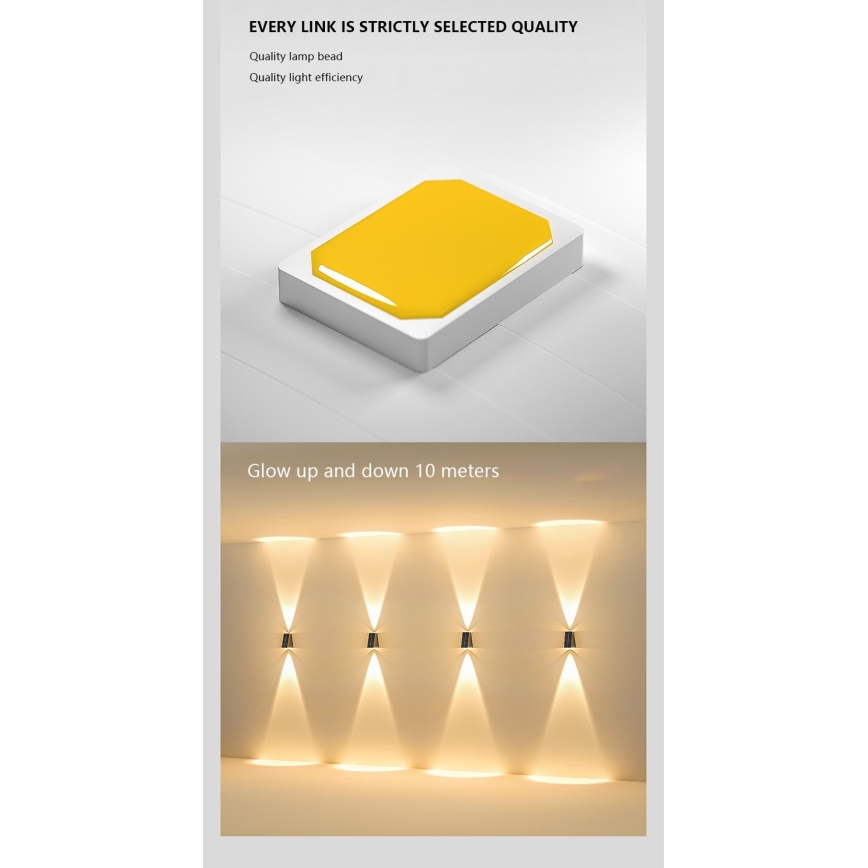 LED Solární nástěnné svítidlo se senzorem LED/2W/5V IP54 1300 mAh