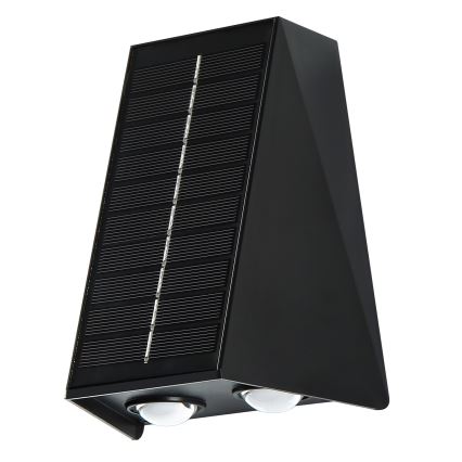 LED Solární nástěnné svítidlo se senzorem LED/2W/5V IP54 1300 mAh