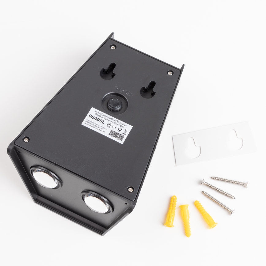 LED Solární nástěnné svítidlo se senzorem LED/2W/5V IP54 1300 mAh