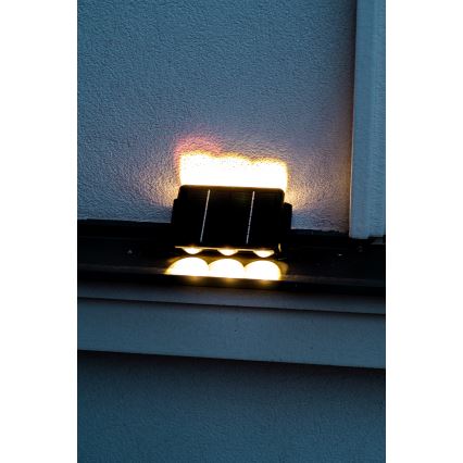 LED Solární nástěnné svítidlo se senzorem LED/2W/5V IP54