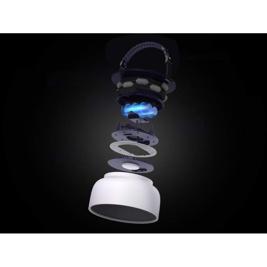 LED RGB Přenosná solární nabíjecí lampa s LED řetězem LED/10W/5V 3600 mAh IP65 3600 mAh