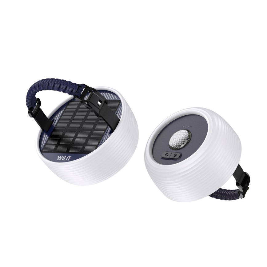 LED RGB Přenosná solární nabíjecí lampa s LED řetězem LED/10W/5V 3600 mAh IP65 3600 mAh