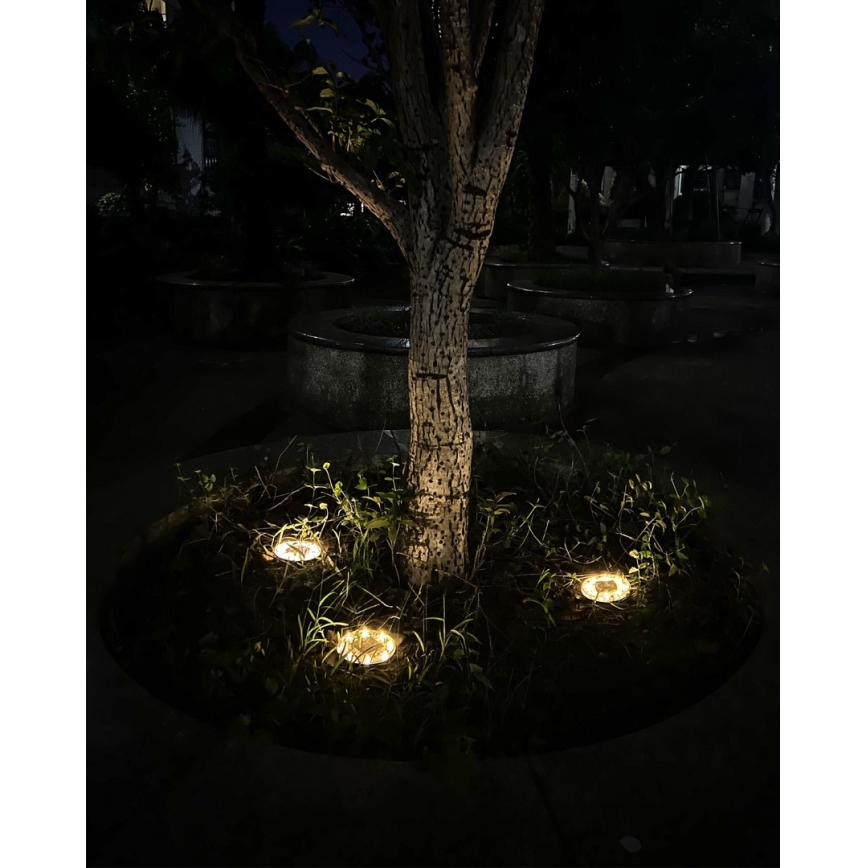 SADA 4x LED Venkovní solární osvětlení se senzorem LED/0,048W/2V IP68 600 mAh