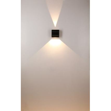 LED Solární nástěnné svítidlo LED/2W/3,7V 4000K IP44 1300 mAh