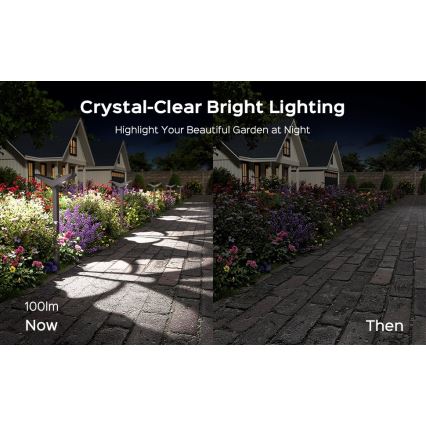 LED Solární lampa se senzorem SUN BUTTERFLY LED/1,5W/3,7V 3000/6000K IP65 1500 mAh