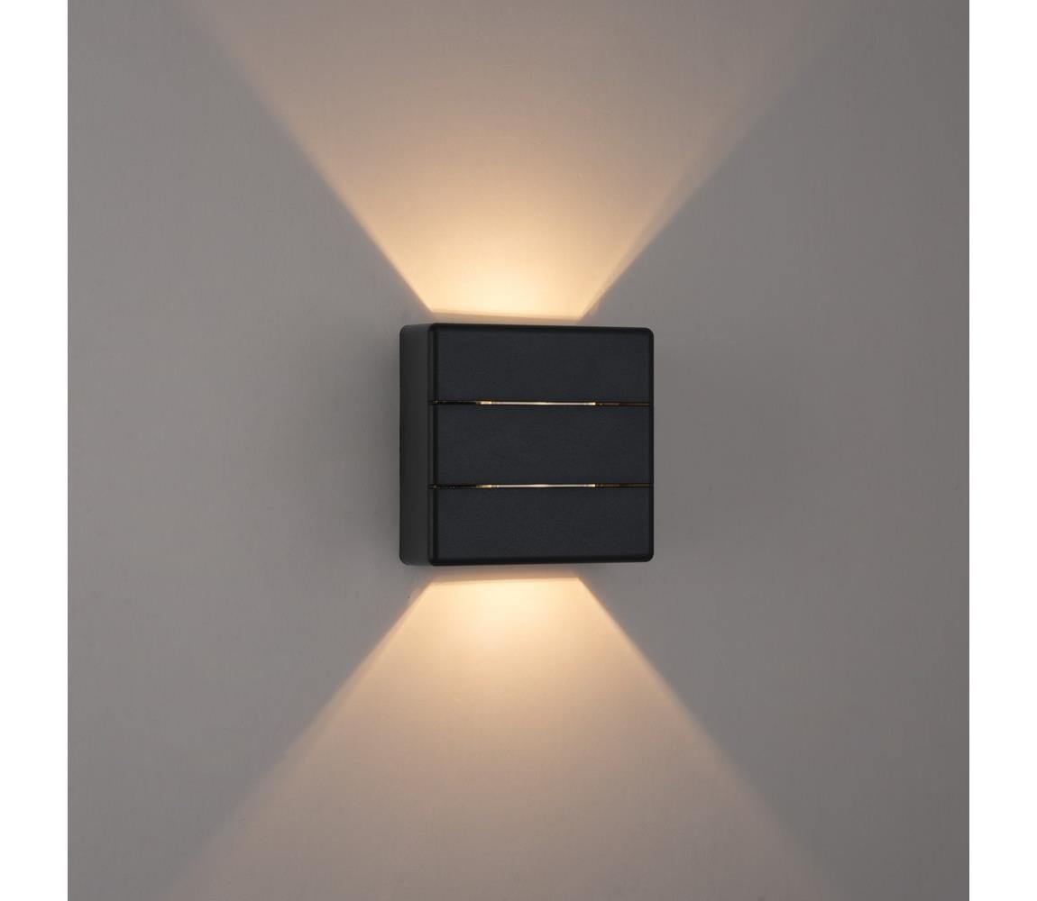 08520L - LED Venkovní nástěnné svítidlo LUXLINE 6W/230V 3000K IP54 černá 08520L – Alasans