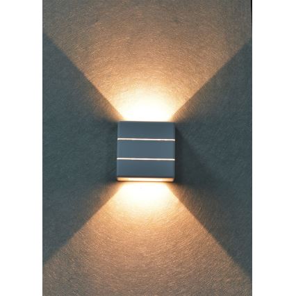 LED Venkovní nástěnné svítidlo LUXLINE 6W/230V 3000K IP54 bílá