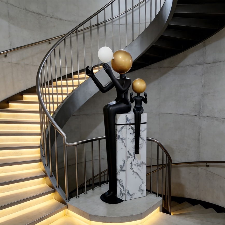 Stojací lampa SILUETTE 1xE27/40W/230V 160 cm Aura