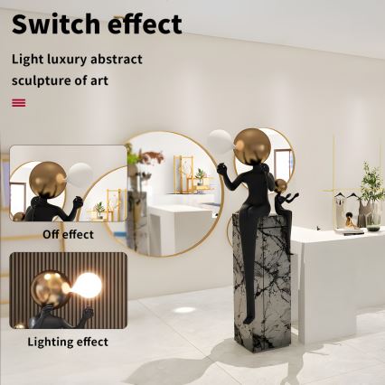 Stojací lampa SILUETTE 1xE27/40W/230V 160 cm Aura