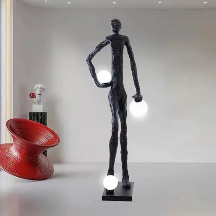 Stojací lampa SILUETTE 3xE27/60W/230V 185 cm Aura