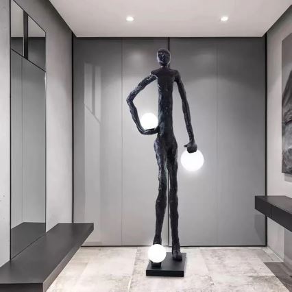 Stojací lampa SILUETTE 3xE27/60W/230V 185 cm Aura