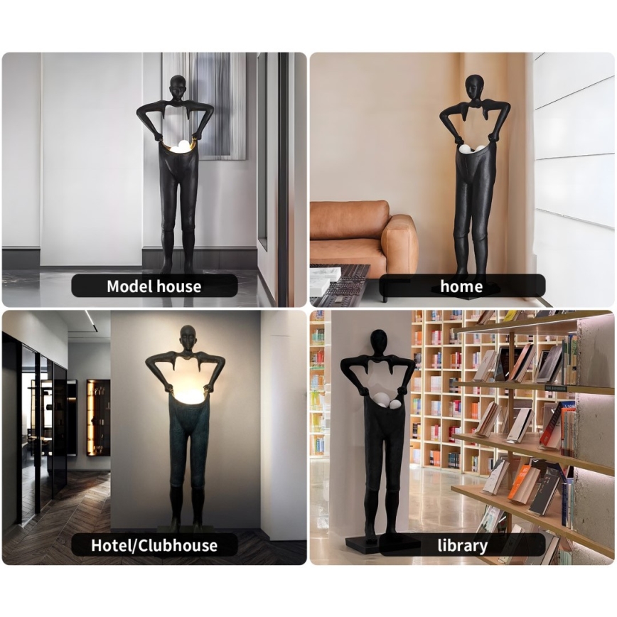 Stojací lampa SILUETTE 4xG9/10W/230V 185 cm Human Houdini