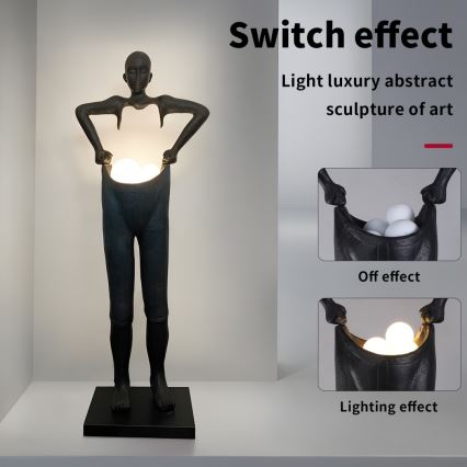 Stojací lampa SILUETTE 4xG9/10W/230V 185 cm Human Houdini