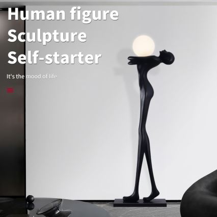 Stojací lampa SILUETTE 1xE27/25W/230V 175 cm Human Woman