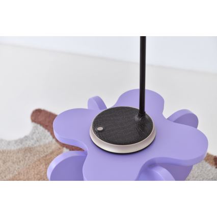 LED Stmívatelná stolní lampa s bezdrátovým nabíjením FINCH LED/9W/12/230V šedá/lesklý chrom