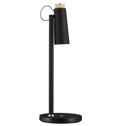 LED Stmívatelná stolní lampa s bezdrátovým Qi nabíjením TIT LED/12W/230V černá