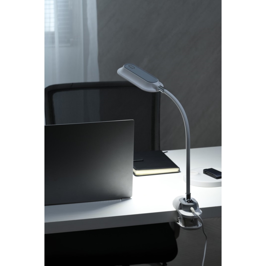 LED+CCT Stmívatelná stolní lampa s klipem CLIP LED/7,5W/230V 3000/4200/5000K bílá