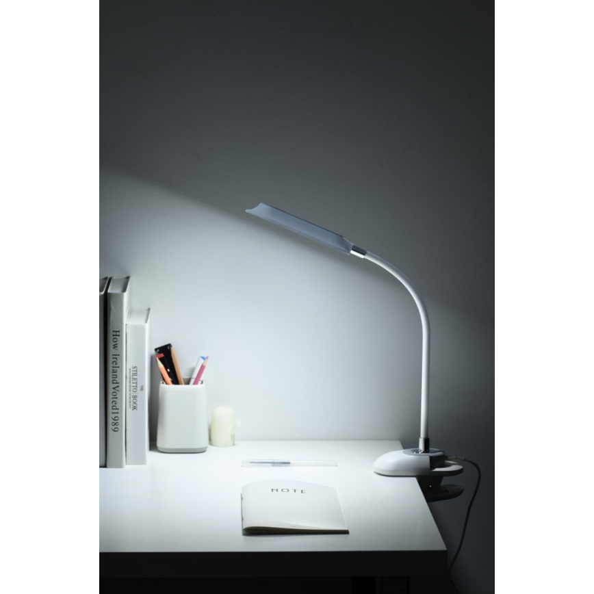 LED+CCT Stmívatelná stolní lampa s klipem CLIP LED/7,5W/230V 3000/4200/5000K bílá