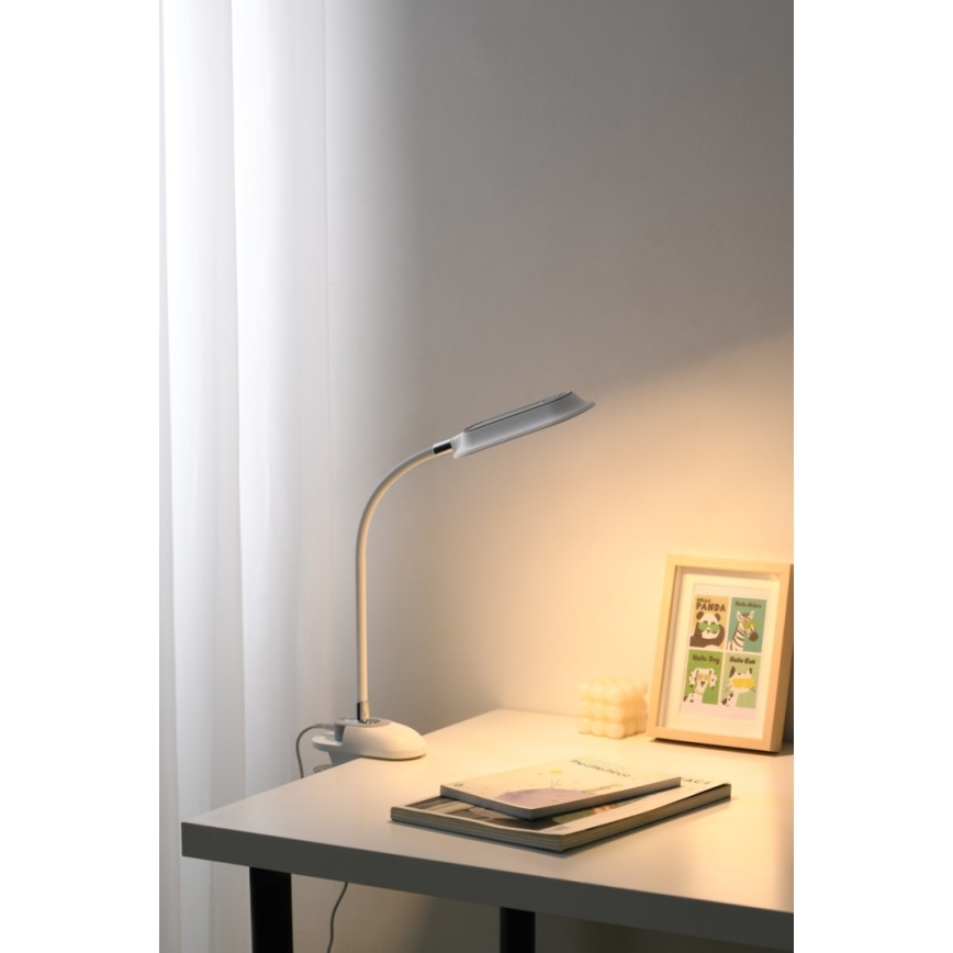 LED+CCT Stmívatelná stolní lampa s klipem CLIP LED/7,5W/230V 3000/4200/5000K bílá