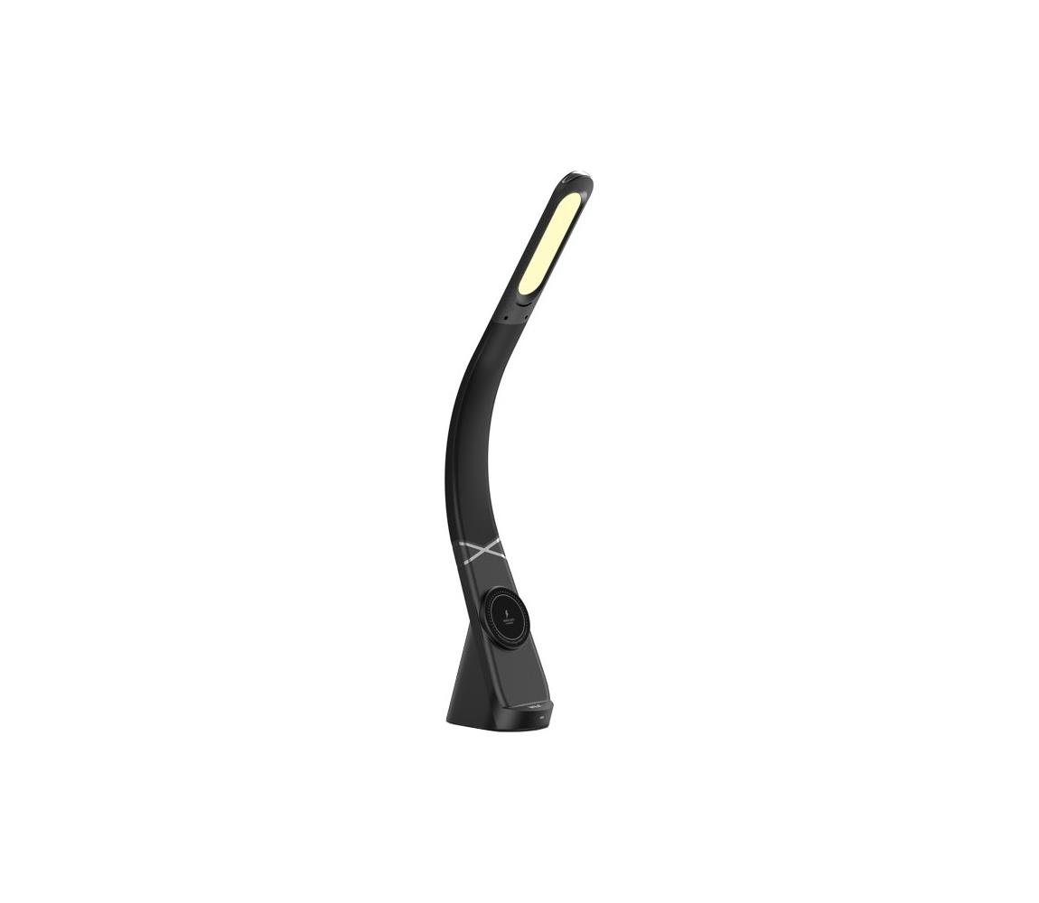 09110L - LED Stm stolní lampa s bez nabíjením MAGIC LED/5W/230V černá 09110L – Alasans