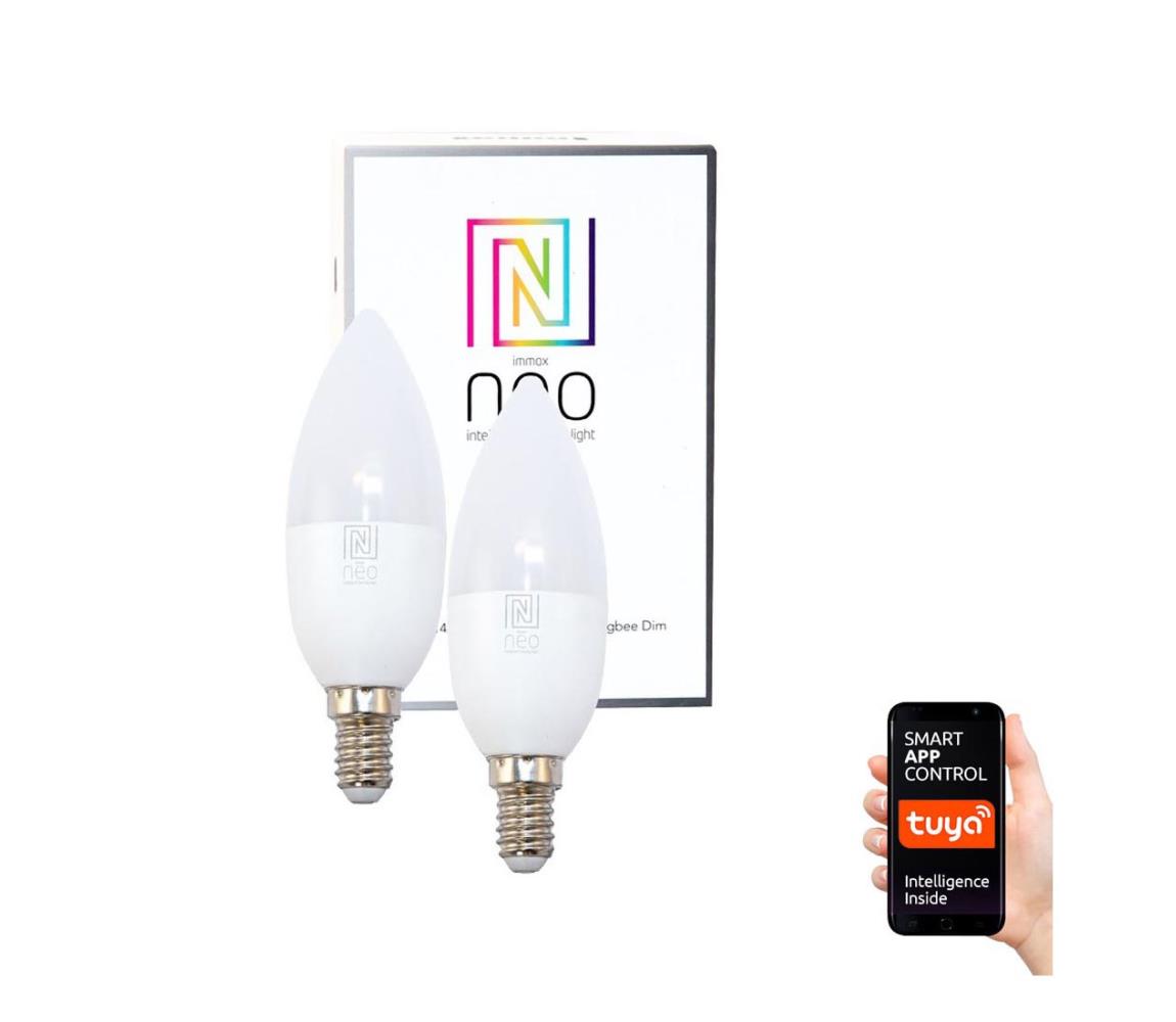 Immax žárovka LED E14 5W bílá teplá NEO 07002B ZIGBEE DIM 2ks
