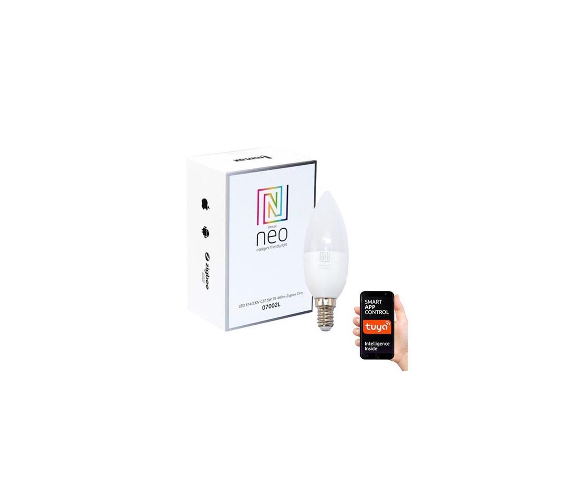 Immax LED žárovka Neo E14 5W LED žárovka, E14, 230V, C37, 5W, teplá bílá, stmívatelná, 440lm