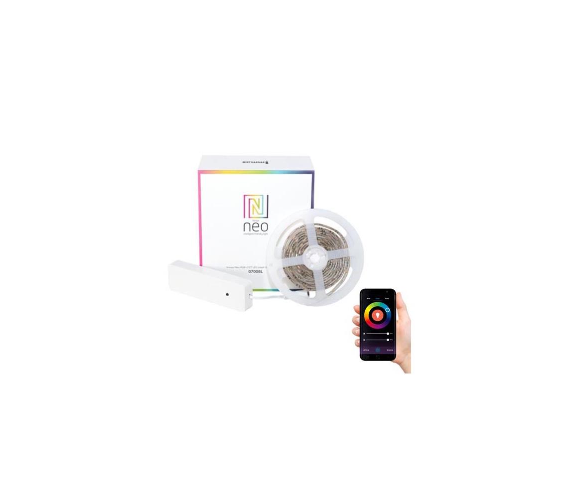 LED pásek 24V 60LED/m IP65 11.5W/m RGB + CCT IMMAX NEO 07008L ZIGBEE DIM 2m + kontroler