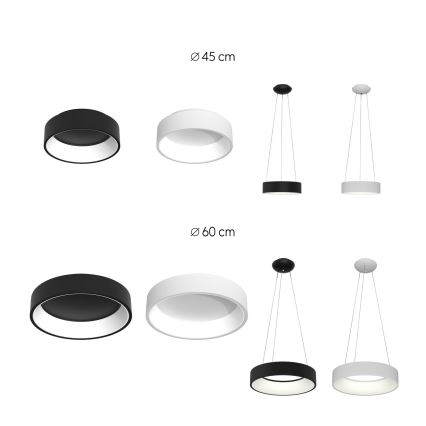 Immax NEO 07017L - LED Stmívatelné stropní svítidlo AGUJERO LED/39W/230V Tuya + dálkové ovládání