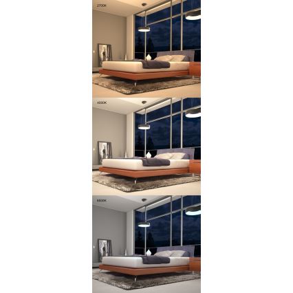 Immax NEO 07019L - LED Stmívatelný lustr na lanku AGUJERO LED/30W/230V Tuya + dálkové ovládání