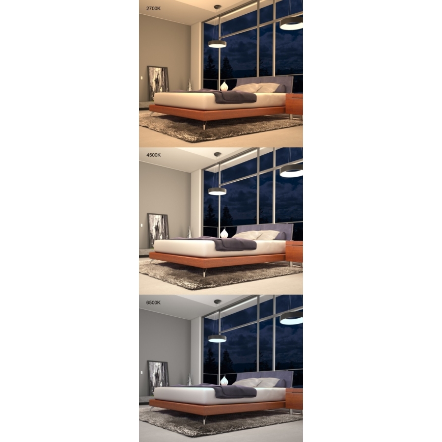 Immax NEO 07021L - LED Stmívatelný lustr na lanku AGUJERO LED/39W/230V Tuya + dálkové ovládání