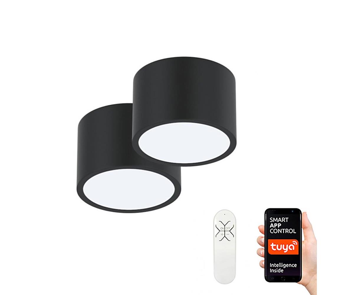 Immax Neo Immax Neo 07023L-15BD - Sada 2x LED Stropní svítidlo RONDATE 2xLED/12W/230V + DO IM0690