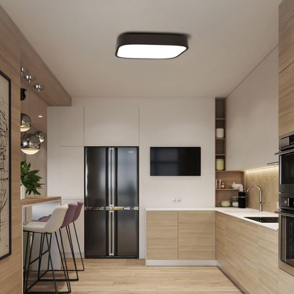 Immax NEO 07041L - LED Stmívatelné stropní svítidlo RECUADRO LED/67W/230V 80x80 Tuya + dálkové ovládání