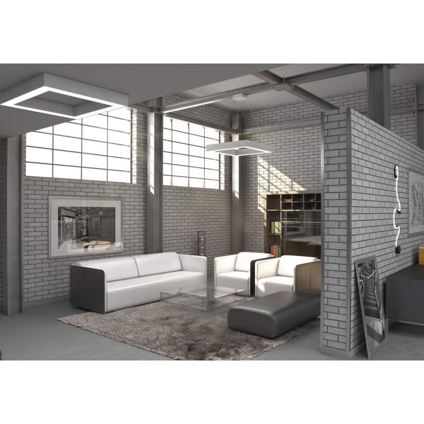 Immax NEO 07072L - LED Stmívatelné stropní svítidlo CANTO LED/60W/230V 80x80 cm Tuya + dálkové ovládání 