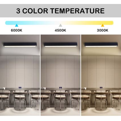 Immax NEO 07074-90 - LED Stmívatelné stropní svítidlo CANTO LED/50W/230V černá Tuya + dálkové ovládání