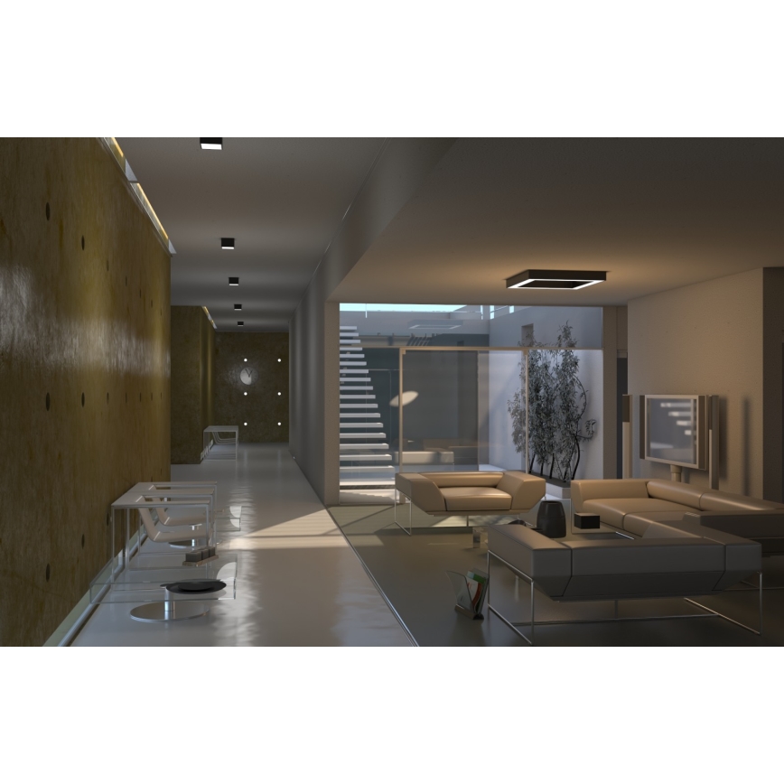 Immax NEO 07074L - LED Stmívatelné stropní svítidlo CANTO LED/60W/230V 80x80 cm Tuya + dálkové ovládání