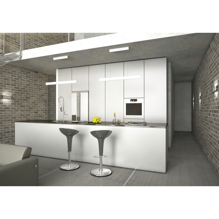 Immax NEO 07075L-LED Stmívatelný lustr na lanku LISTON bílá LED/18W/230V Tuya + dálkové ovládání