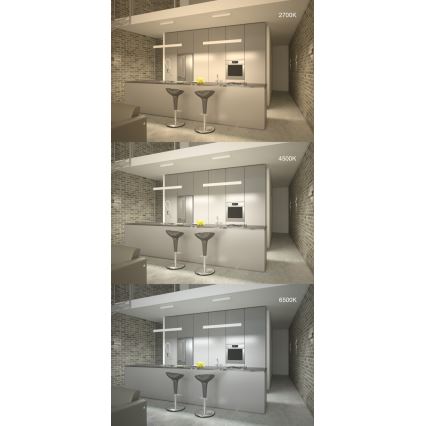 Immax NEO 07075L-LED Stmívatelný lustr na lanku LISTON bílá LED/18W/230V Tuya + dálkové ovládání