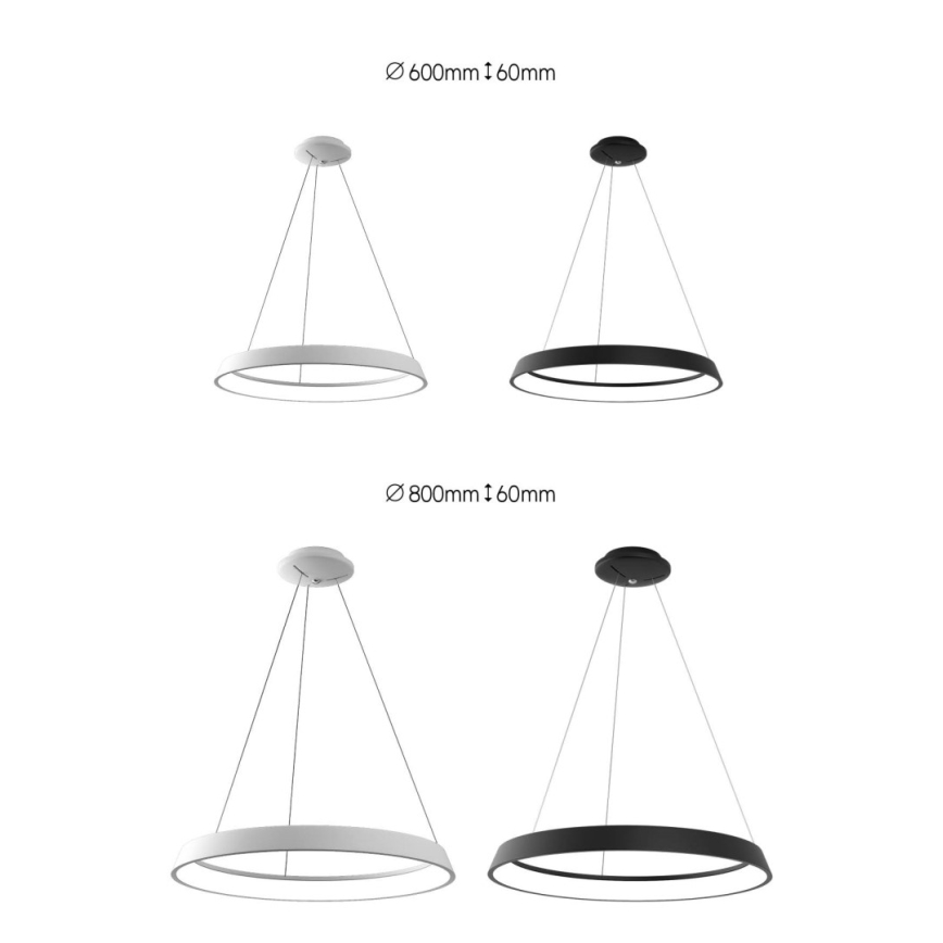 Immax NEO 07080L-80 - LED Stmívatelný lustr na lanku LIMITADO LED/48W/230V 80 cm Tuya + dálkové ovládání 