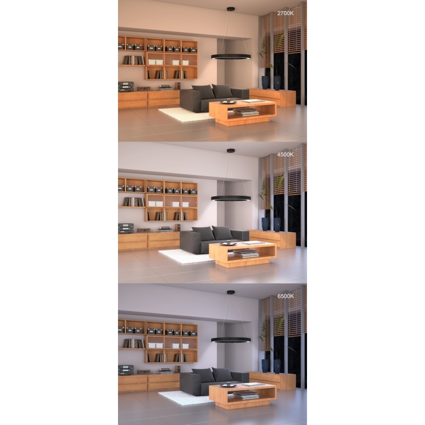 Immax NEO 07095L - LED Stmívatelné stropní svítidlo PASTEL LED/52W/230V 60 cm Tuya + dálkové ovládání 