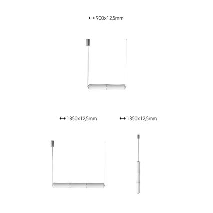 Immax NEO 07102L - LED Stmívatelný lustr na lanku BAMBOOS LED/30W/230V 90 cm Tuya + dálkové ovládání 
