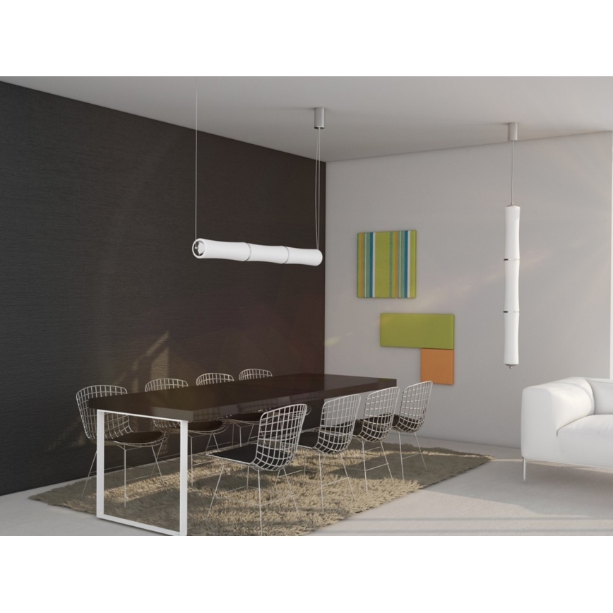 Immax NEO 07104L - LED Stmívatelný lustr na lanku BAMBOOS LED/45W/230V 135 cm Tuya + dálkové ovládání