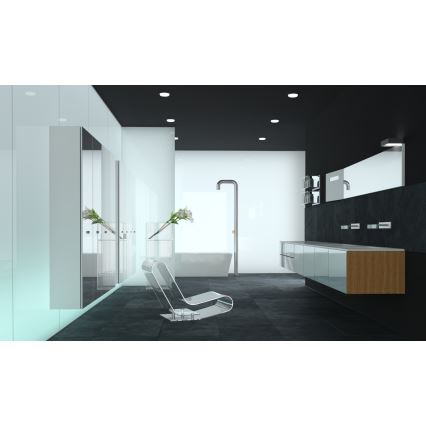 Immax NEO 07109KD - SADA 3x LED Stmívatelné koupelnové podhledové svítidlo PRACTICO LED/24W/230V Tuya IP44 + dálkové ovládání