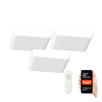 Immax NEO 07110KD - SADA 3x LED Stmívatelné podhledové svítidlo PRACTICO LED/24W/230V Tuya IP44 + dálkové ovládání
